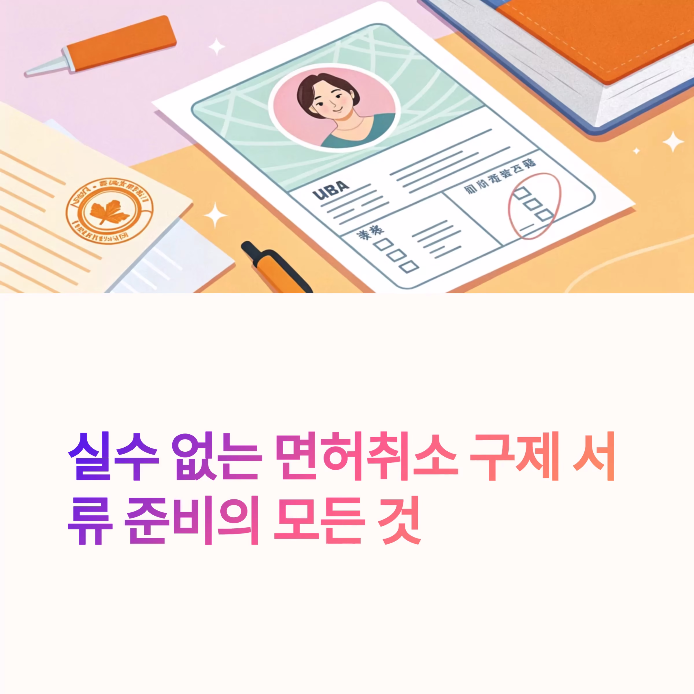 실수 없는 면허취소 구제 서류 준비의 모든 것